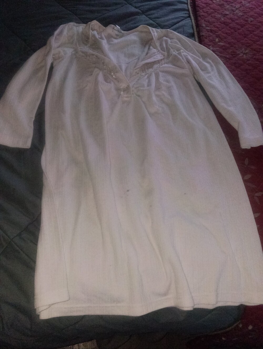 Women's Soft Pink Embroidered Nightgown Miss Elaine